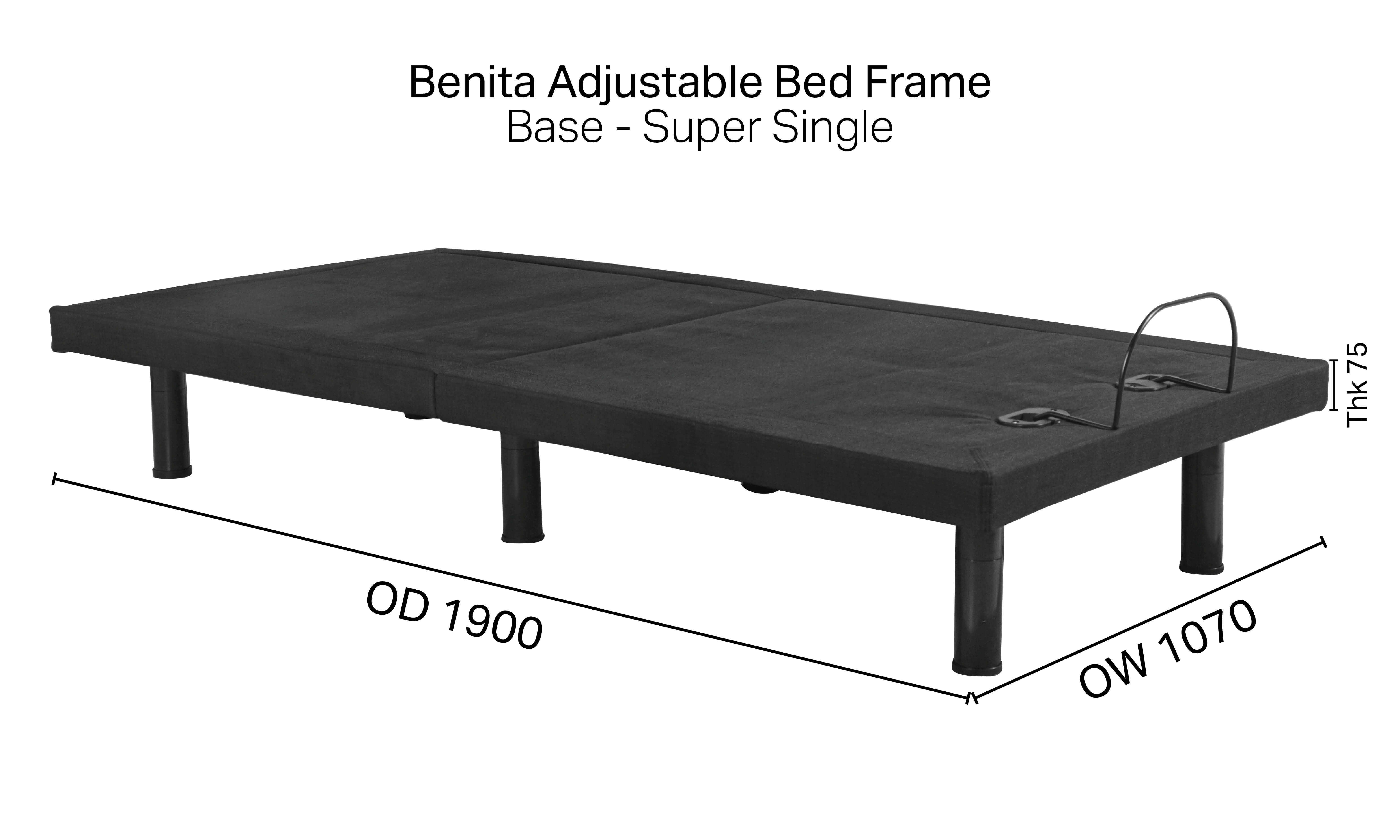 Benita Adjustable Bed Frame (Base) – Super Single